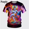 Neueste Mode Hindu Gott Lord Shiva 3D Gedrucktes Herren Damen T-Shirt Sommer Cool Persönlichkeit Lässig Rundhals Kurzarm Oberteile