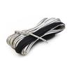 Synthetic Winch Rope Line Cable Tow Cord With Sheath Gray Light Weight