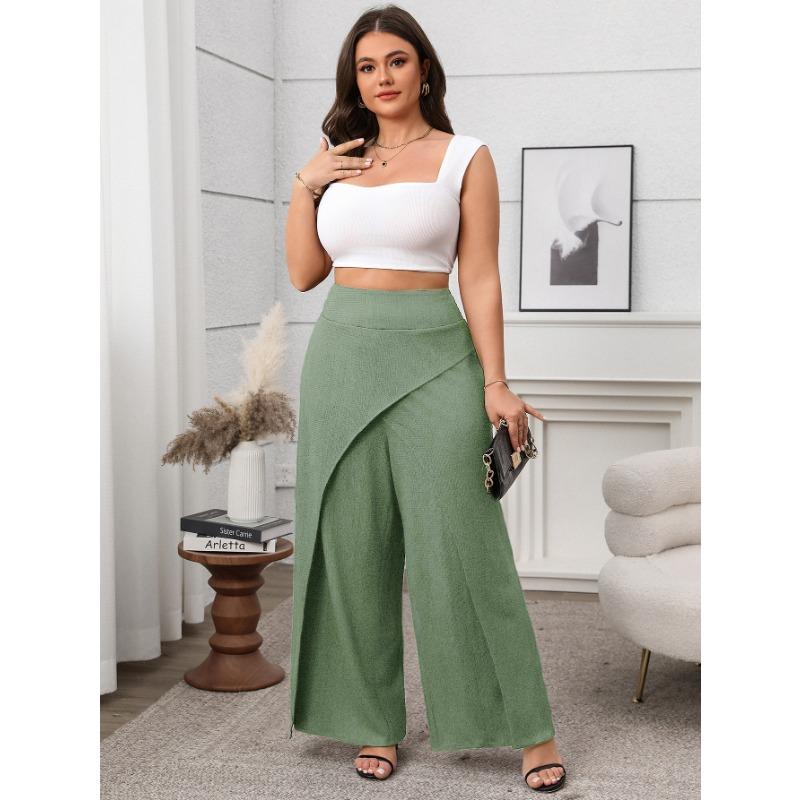 Women's Solid Color Loose New Design Wide Leg Pants