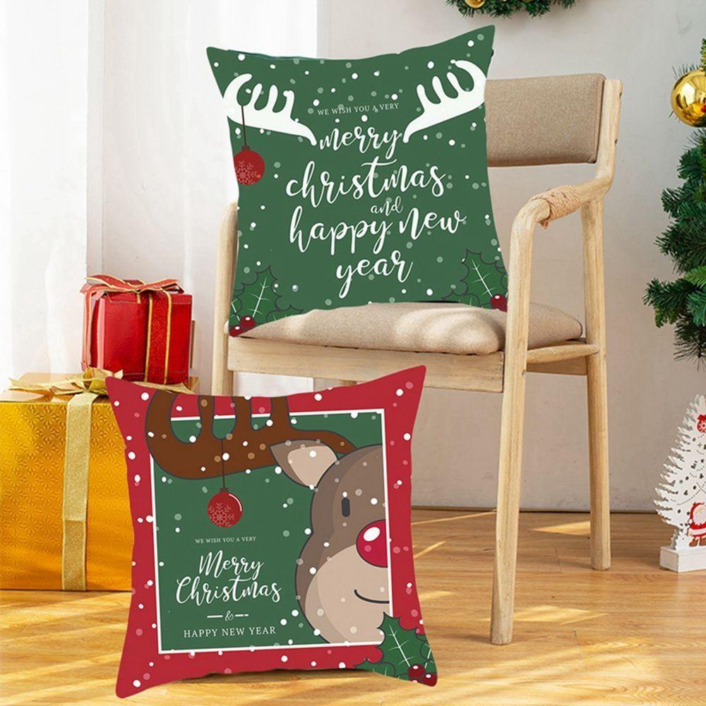 

New Year Gifts Xmas Pillowcase Christmas Decor Christmas Decorations Cushion Cover christmas pillow cases Christmas Ornaments --19