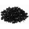 Bivethoi 220 Pcs Black Upholstery Tacks, 1/3 Inch Metal Round Head Thumb Tacks, Upholstery P for Furniture, DIY Project (9 X 13mm)