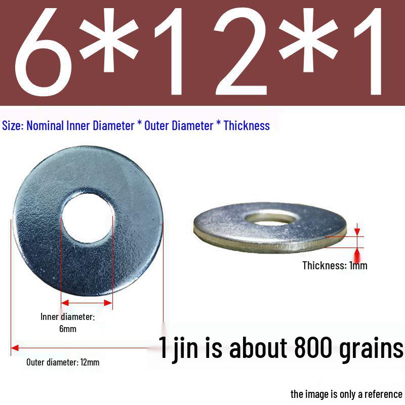 Galvanized Oversized Metal Washers M3-M60