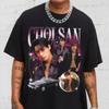 Rundhals T-Shirt mit ATEEZ Choi San Retro K-Pop Kreativ - Inspiriertes Grafik mit Musikkunst für Fans ATEEZ