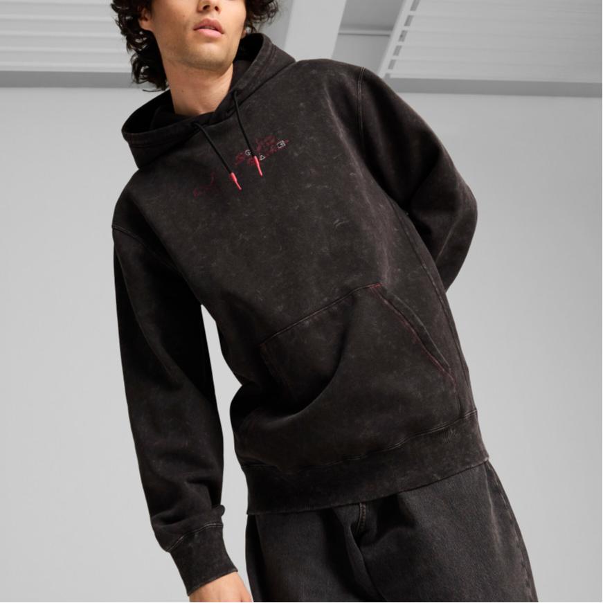 Puma Windproof Warm Loose Casual Hoodie Men Hoodies Black 62742701