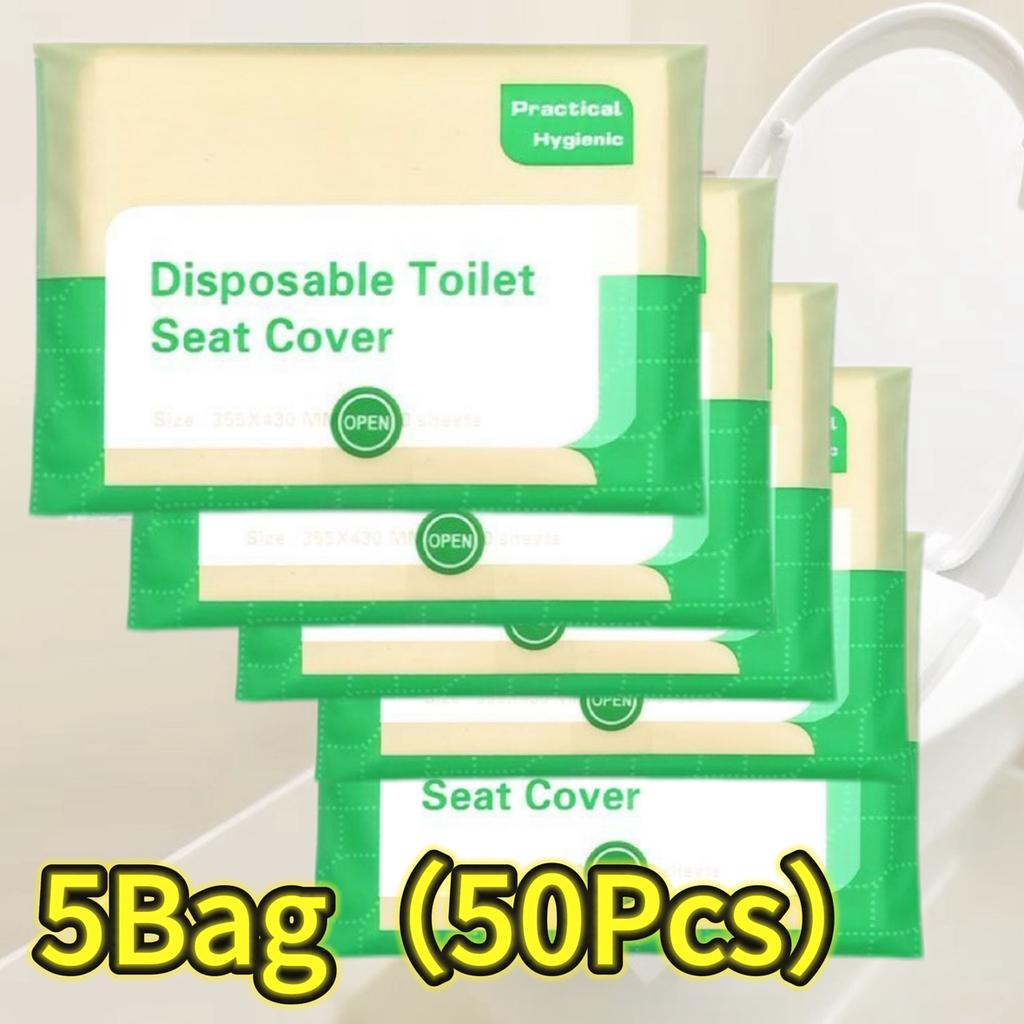 10-120PCS Disposable Toilet Seat Cover Portable Travel Camping Hotel Bathroom Degradable Waterproof Toilet Mat Accessories