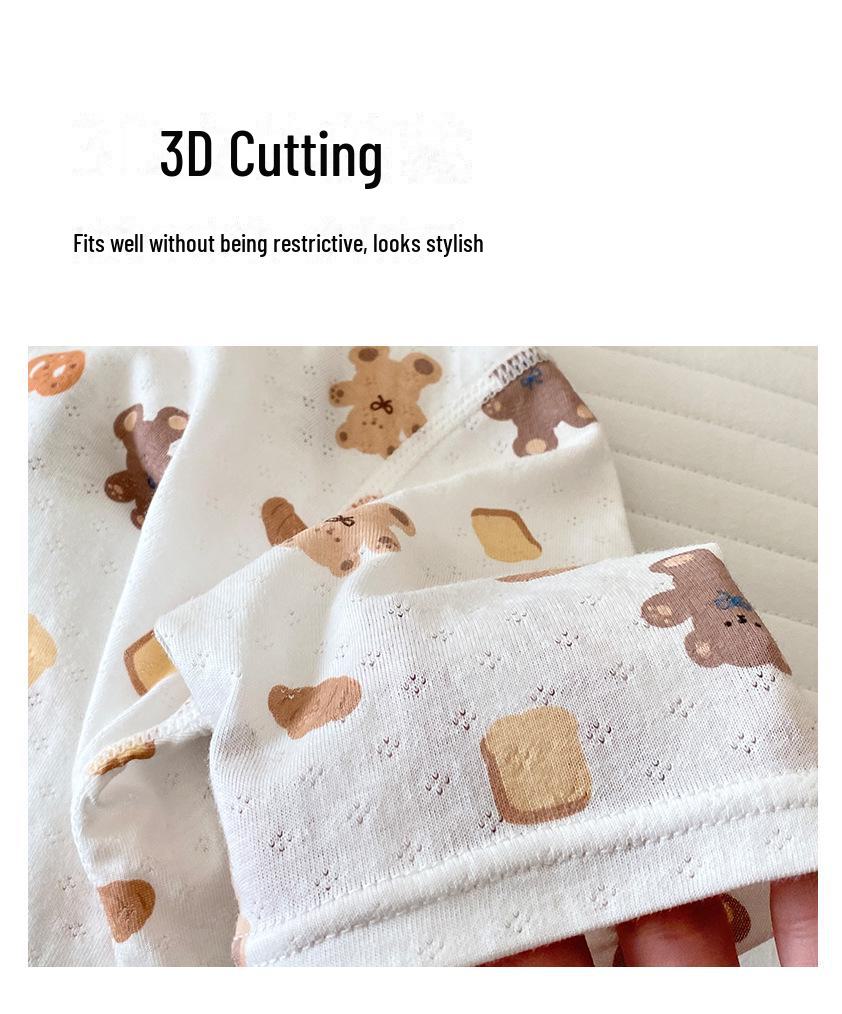 Çocuk Yazlık Klima Pijama Takımı: Hafif Pamuk, 3/4 Kollu ve Pantolonlu, Erkek Çocuk Baskıları, Kız Çocuk Pijamaları