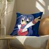 Beautiful Girl Cartoon Comics Game L-Lucky Star Pillow Case Pattern Printed Pillowcase For Living Room Sofa Cushion Cover