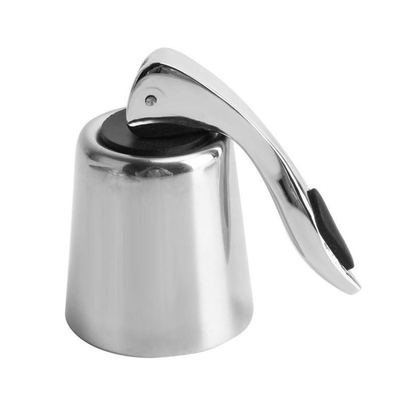 Stainless Steel Vacuum Sealed Red Wine Champagne Storage Bottle Stopper Sealer Caps