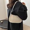 Women Retro Shoulder Bag Faux Leather Underarm Bag Purse Classic Tote Handbag with Zipper Closure for Street Party Work