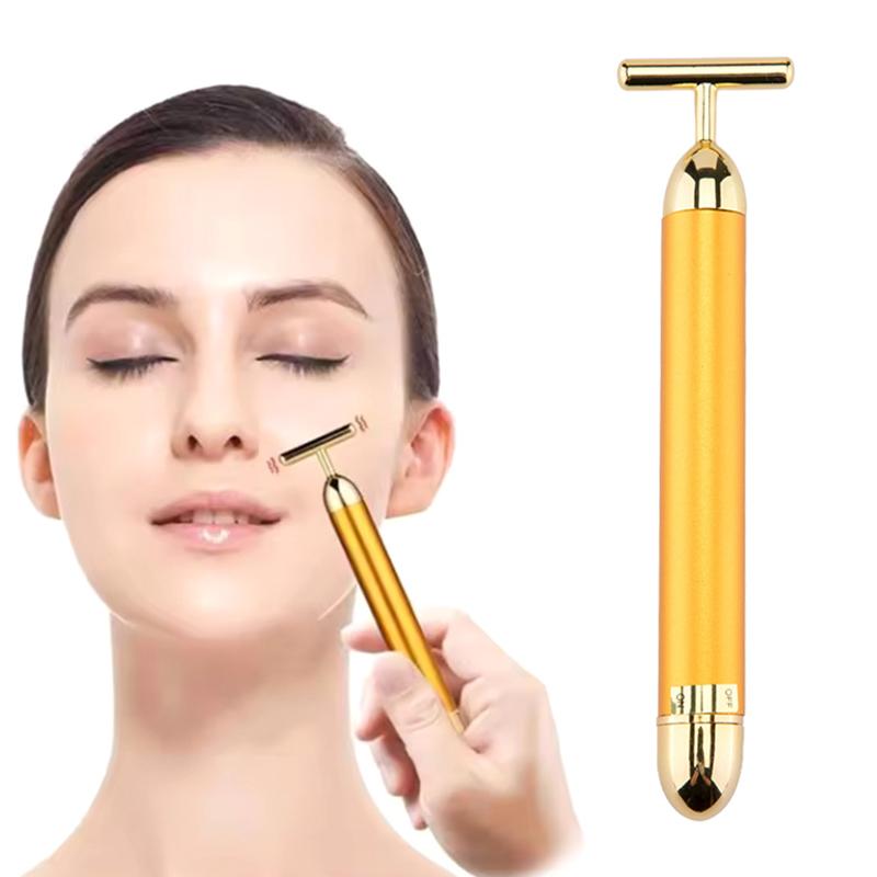 T Beauty Roller Energy Roller Electric Face-Lifting Facial Massage Beauty Tools Waterproof Face Care Meridian Massage Stick