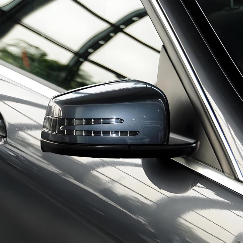 Black Front Window Triangle Trim Mirror Cover Base Holder for Mercedes-Benz W204 C-Class C180 C200 C250 C300 C43 C63 2008-2013