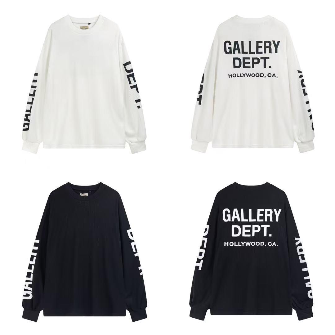 UrbanEdge Gallery Dept Hart Letter Slogan Lange Mouwen T-shirt - Trendy Stijl voor Mannen Large