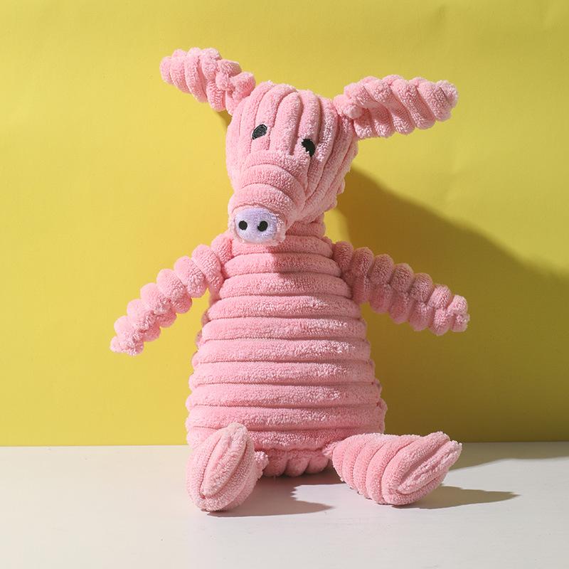 

Interactive Cartoon Animal Plush Toy - Bite-Resistant Teething and Sounding Toy for Dogs, Ideal for Boredom Relief 26x16