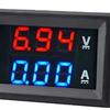 DC 0-100V 10A Voltmetru digital Ampermetru Afișaj dublu Detector de tensiune Contor de curent Panou Amper Volt Indicator 0,28" LED roșu albastru