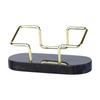 Metal Frame Metal Business Card Holder Marble Material Business Card Storage Holder  Meeting Gifts
