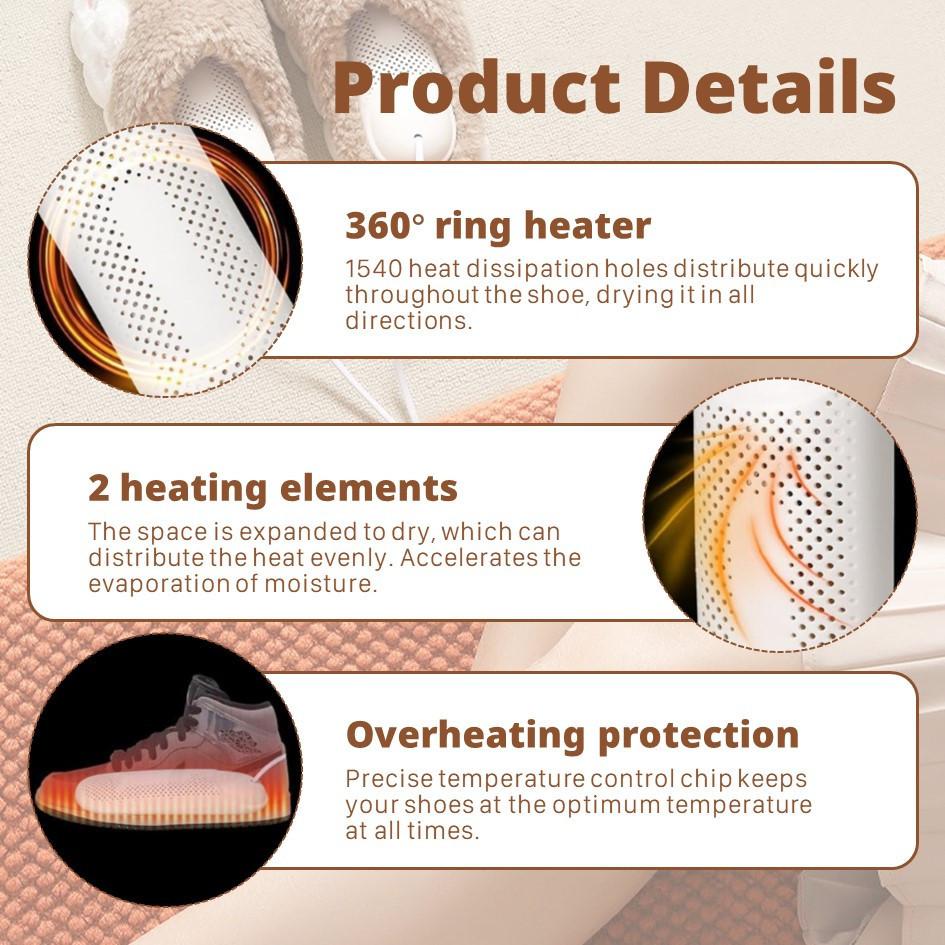 220V Portable Electric Heater 39.9Adjustable Deodorization Bacteriostatic Drying Machine