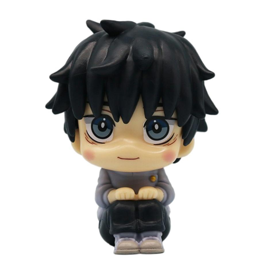 Anime Mignon Fushiguro Toji Jujutsu Kaisen Figurine Gojo Satoru Figurine d'Action Poupée Version Q Statue Geto Suguru 10cm Modèle PVC Jouets