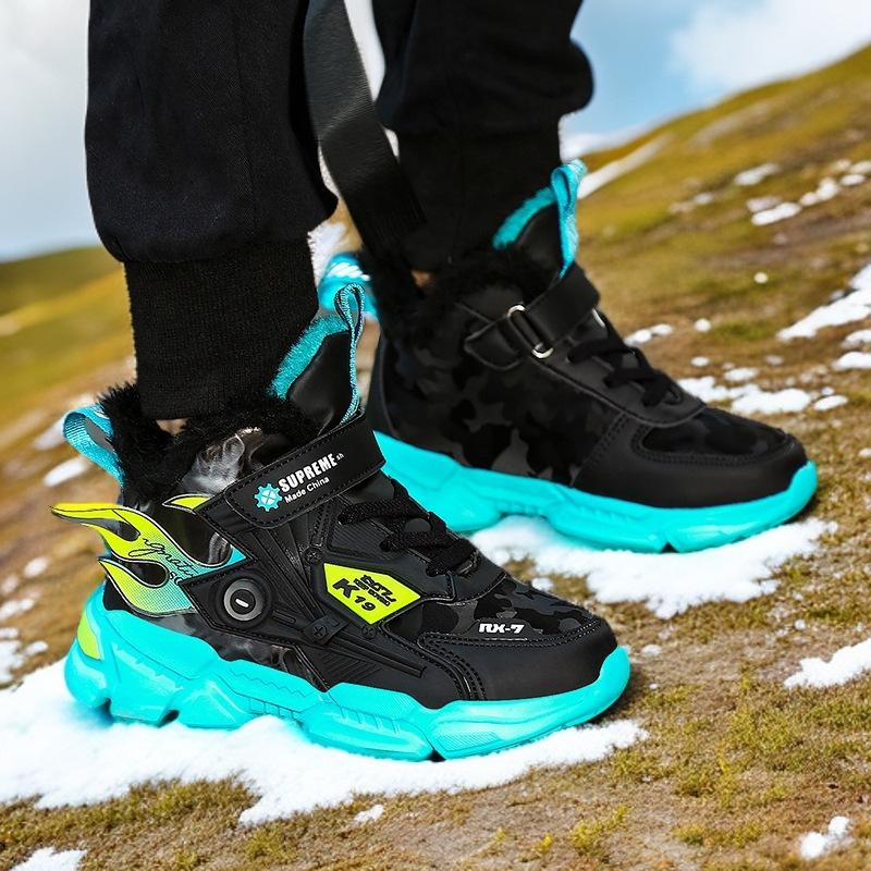 Children's shoes winter cotton shoes plus cotton year 11 sports thickened large cotton shoes students warm platform boys shoes