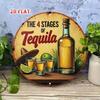 Vintage Tequila Bottle Metal Tin Sign Wall Art Rustic Home Decor Plaque