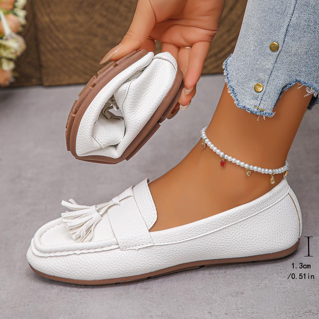 Plus Size Shoes for Women 36-43 Spring Summer Women Slip On Platform Round Toe Comfortable Non-slip Flats Zapatos De Mujer