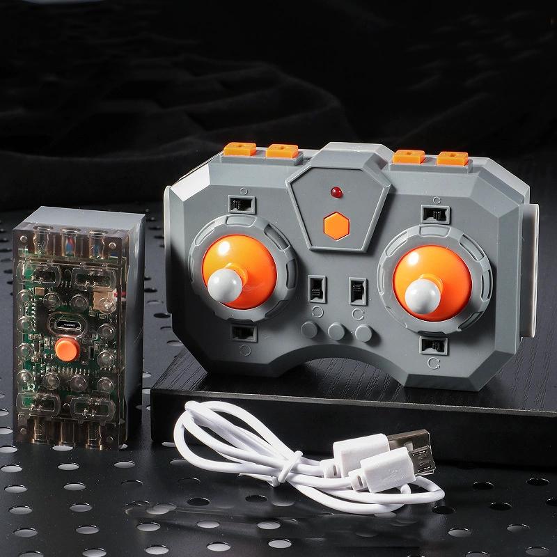 12-канальний пульт дистанційного керування, літієва батарея, набір, керування програмою через додаток, регульована швидкість, модуль живлення для MOC будівельних блоків