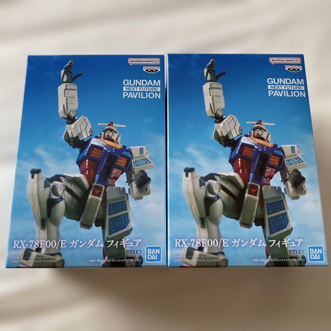

[USED] Mobile Suit Gundam RX-78F00/E Figures (2 pieces) Namco Exclusive Osaka Expo