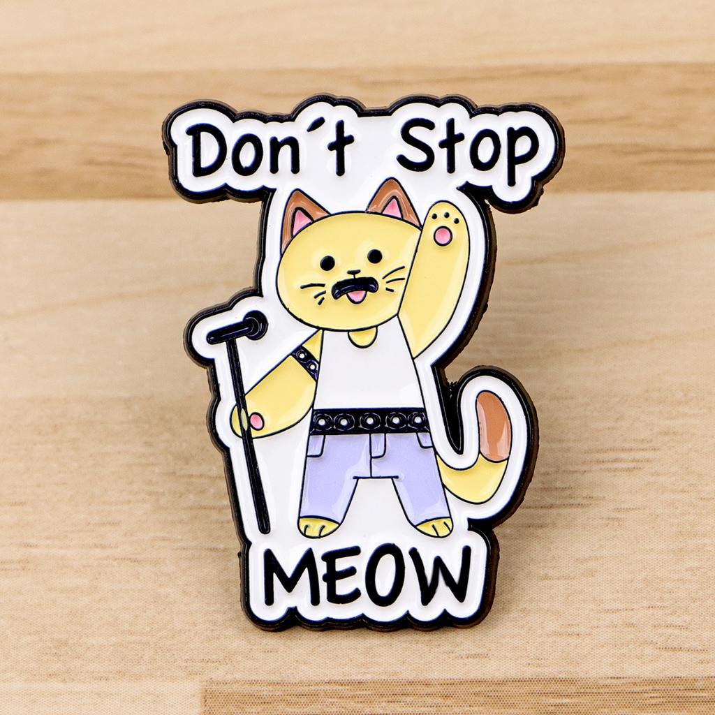 Funny Quotes Enamel Pins Cartoon Animals Goose Cat Brooch Lapel Pin Badge on Backpack Clothing Accessories Fashion Jewelry Gifts
