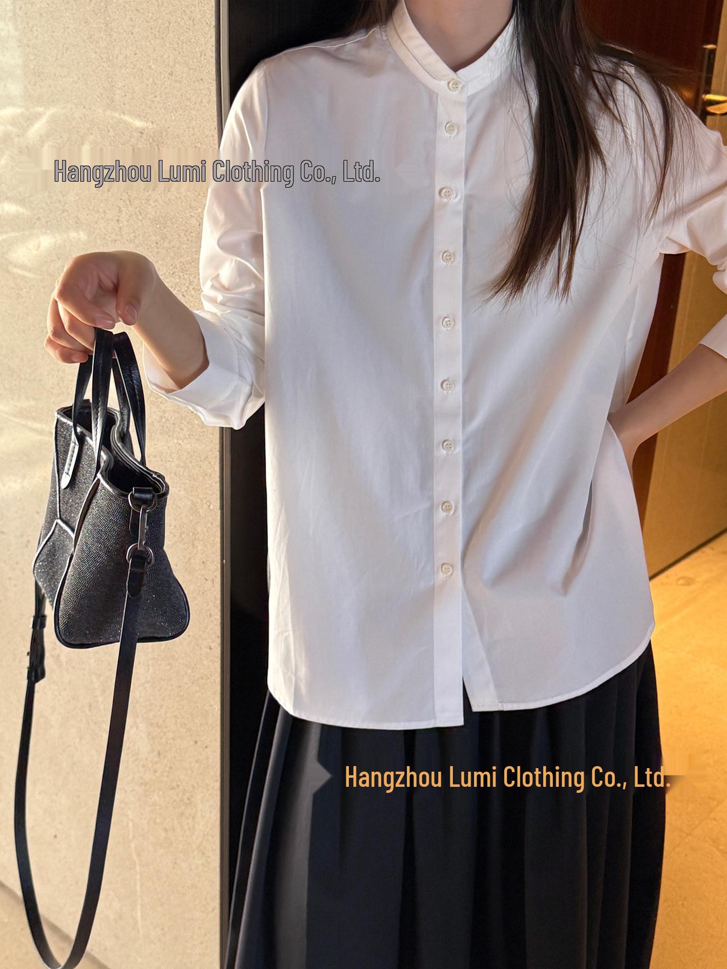 

Amazing Collar Cotton Shirt - Available in White & Black Small чёрный