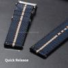 Sportovní vojenský nylonový řemínek na hodinky 20 mm 22 mm pro Seiko s rychloupínáním Univerzální plátěný náramek pro Omega Pánské chytré hodinky Řemínek na zápěstí