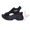 2026 Summer Knit Peep-Toe High Heel Wedge Sandals for Women - Fairy Style Platform Sole