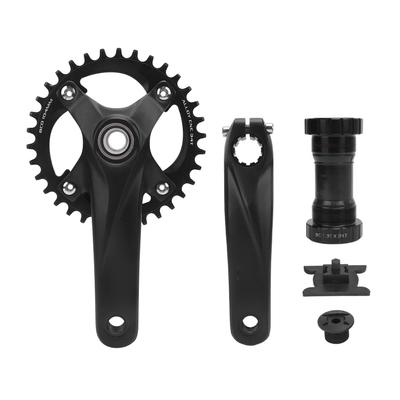 Dětské kliky s převodníkem a středovým složením, duté integrované, BCD104mm, 34T, sada klik a převodníku z hliníkové slitiny