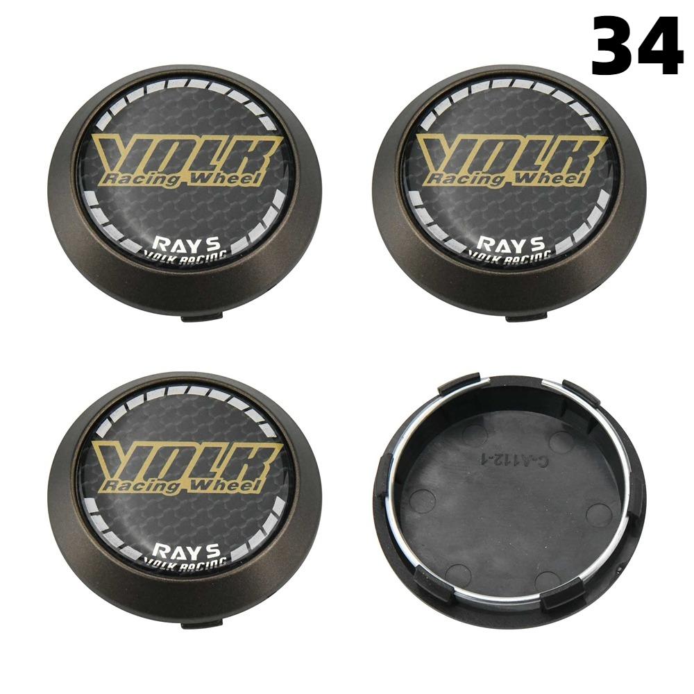 

4PCS New 64MM OD / 60MM ID Cap For Rims RAYS VOLK VR GRAM Emblem Wheel Center Cap Sport Car Logo Wheel Cover Hub caps