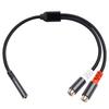 Phono To 3.5mm AUX Cable, 3.5mm 1/8 To Phono 2-Female Headphone Adapter Y Splitter Stereo Music Cord for Tablets