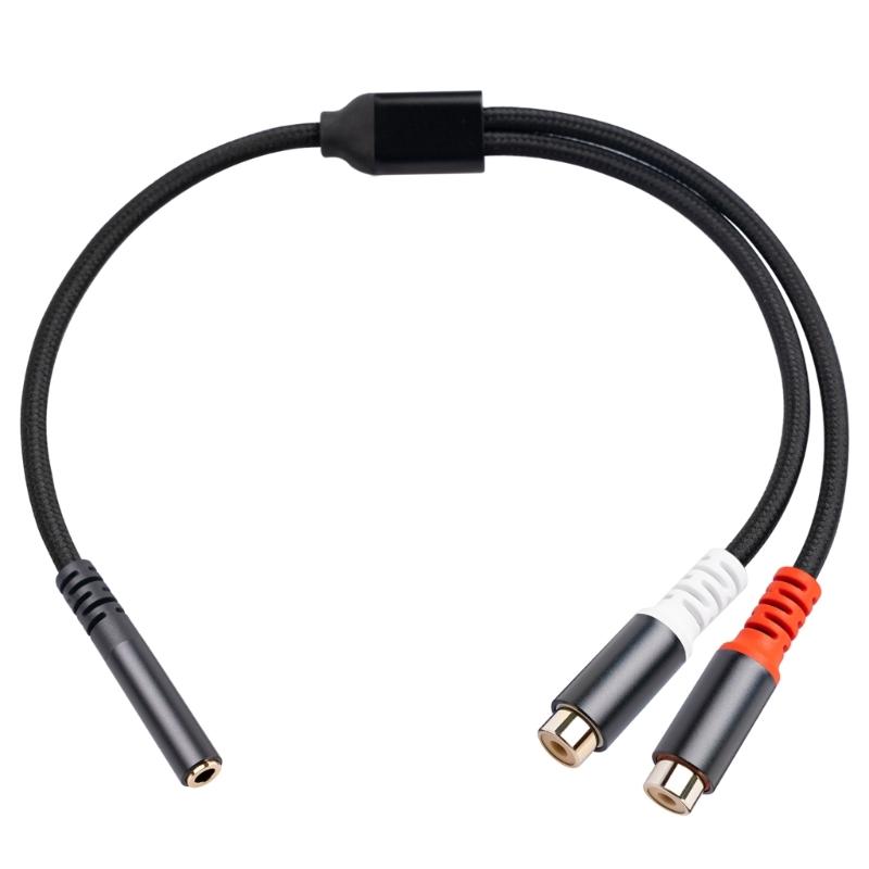 

phono to 3.5mm AUX Cable, 3.5mm 1/8 to phono 2-Female Headphone Adapter Y Splitter Stereo Music Cord for Tablets 1