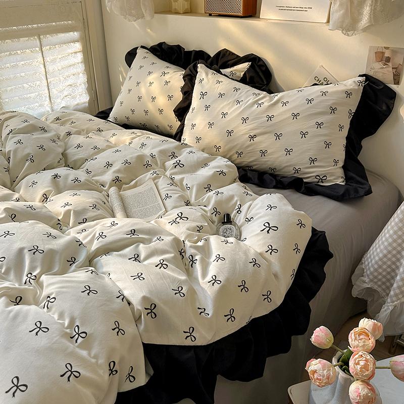 

3-piece set, one down duvet cover + one pair of pillowcases (without cores), bedding set, double bed/adult bed or single bed 150x200cm