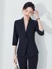 Women's Summer Three-Quarter Sleeve Professional Suit Set for Interviews and Hotel Front Desk Managers