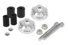 Special Parts Takegawa 2 Piece Handlebar End Universal Silver/Silver 06-01-0376