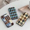 Vintage Geometric Design Phone Case Black Silicone Soft For Samsung S25,S24,S21,S22,S23,S30,Ultra,S20,Plus,Fe,Lite