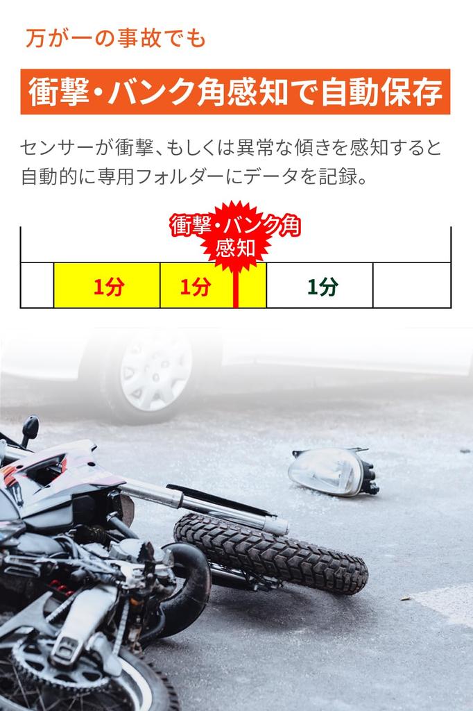 Daytona MiVue MP20 63336 Drive Recorder, Motorcycle, Front and Rear Helmet Mounted, Continuous Recording,