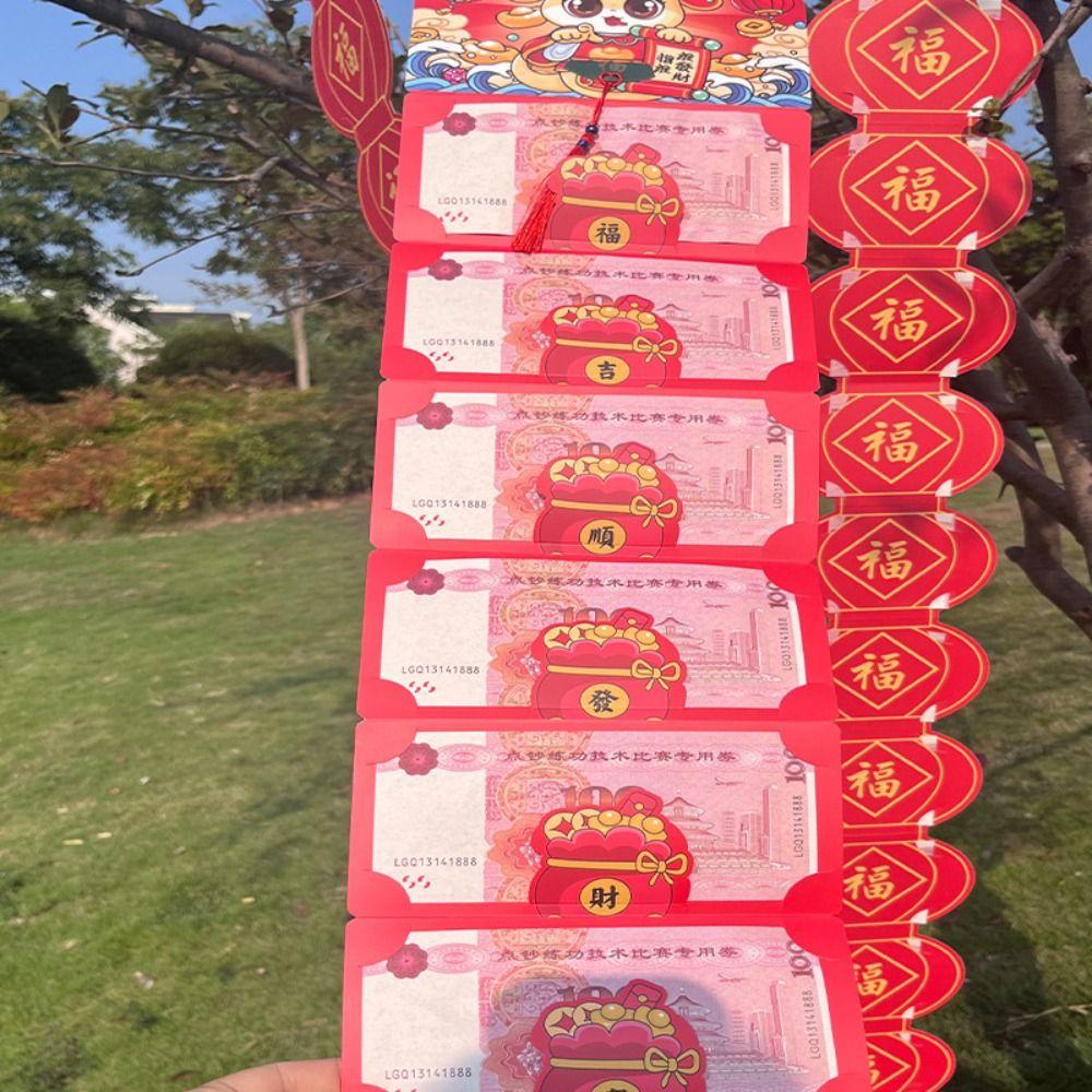Paper Snake Year Folding Red Envelope Blessing Red Packet Cartoon Lucky Money Pockets Celebration