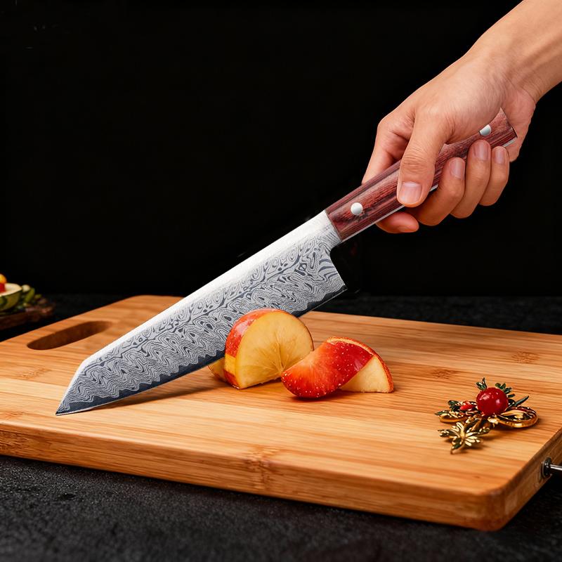 Professional kitchen knives, Damascus steel, high-hardness Japanese forged chef knives, stainless steel Sandek kitchen knives