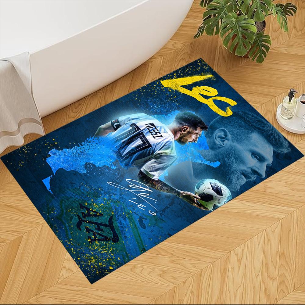 Football Messi Carpet Perfect for Bedrooms Dining Room Kitchen Study room Antislip Carpet Decorate Offices Luxury Gift for Birthday, Christmas, Weddin