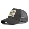 Camouflage Outdoor Fishing Snapback Embroidery Design Sunshade Hat Dad Trucker Hat  Casual Wear