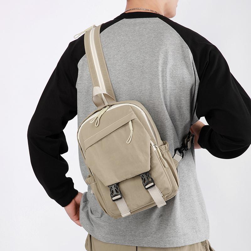Nylon Lightweight Women's Backpack with Flip-top Lock Simple Small Schoolbag  Commuting and Travel Waterproof Backpack