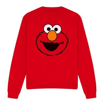Sesame Street Unisex Adult Full Face Elmo Sweatshirt
