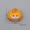 Cute Cat Head Magnetic Refrigerator Stickers - 6 Warm Colors, Japanese/Korean Inspired, Iron-Absorbing Magnets