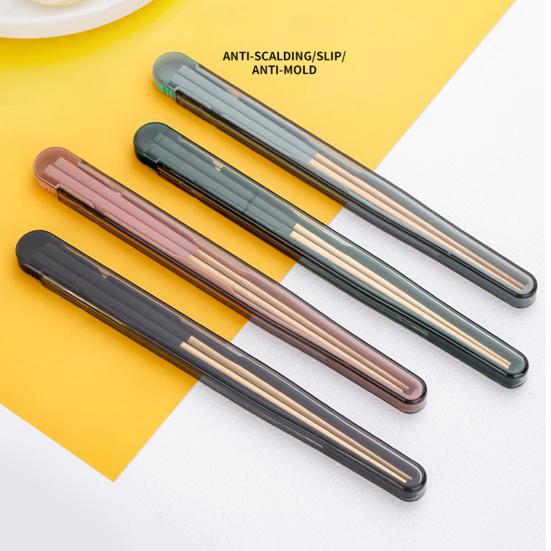 1 Zestaw Pałeczki do Jedzenia Bez BPA Antypoślizgowe Odporne na Rdzę Odporne na Korozję Polerowane na Lustro Wykałaczka do Jedzenia Pałeczki ze Stali Nierdzewnej