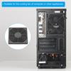 PATIKIL 92mm Fan Dust Filter, Ventilation Fan Filter, Grill Guard, with Screws, 4 Pieces, ABS Fan Protection, DIY, Black
