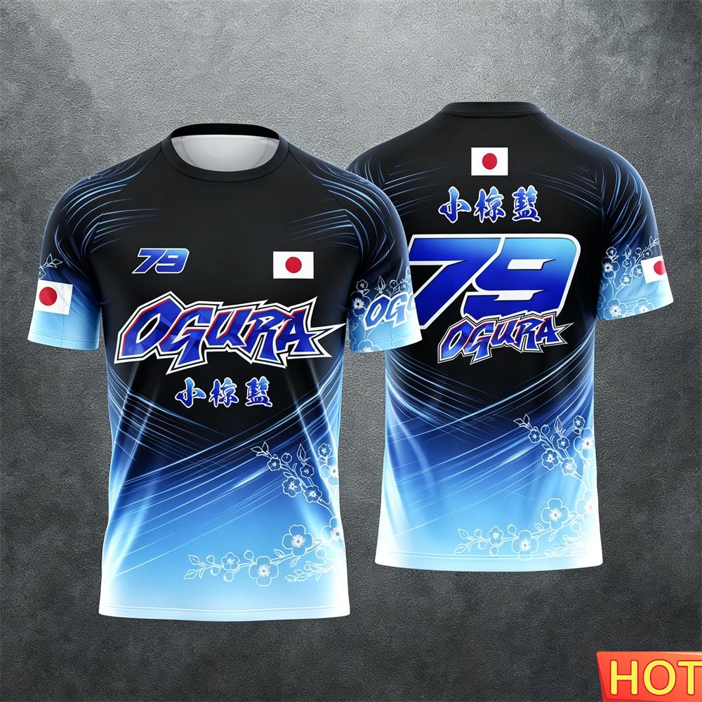 Japanese Racing style T-shirt for Enthusiasts Men's Motorcycle Quick Drying T-shirt Breathable Racing Men's Jersey T-shirt tops