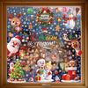 Amazon Christmas Decorations Elk Snowman Snowflake Glass Stickers Dreamy Wreath Christmas Tree Static Stickers